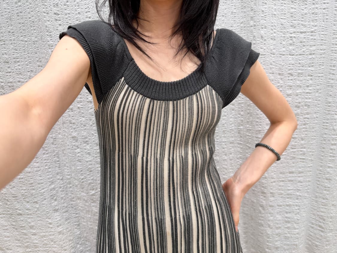 Drape hem knit ops 상품이미지2