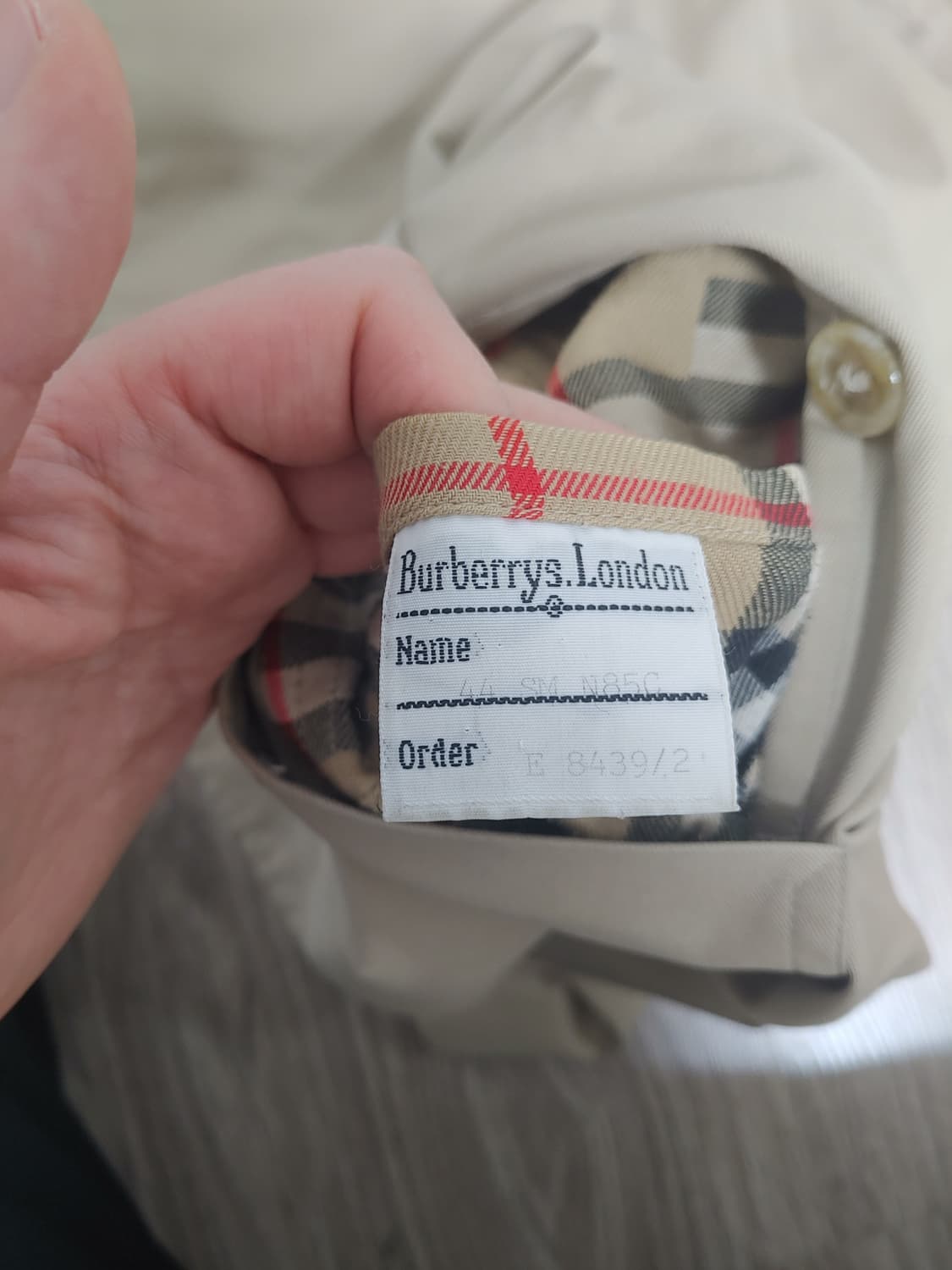 버버리 정품  남성 트렌치코트  -95사이즈 상품이미지5
