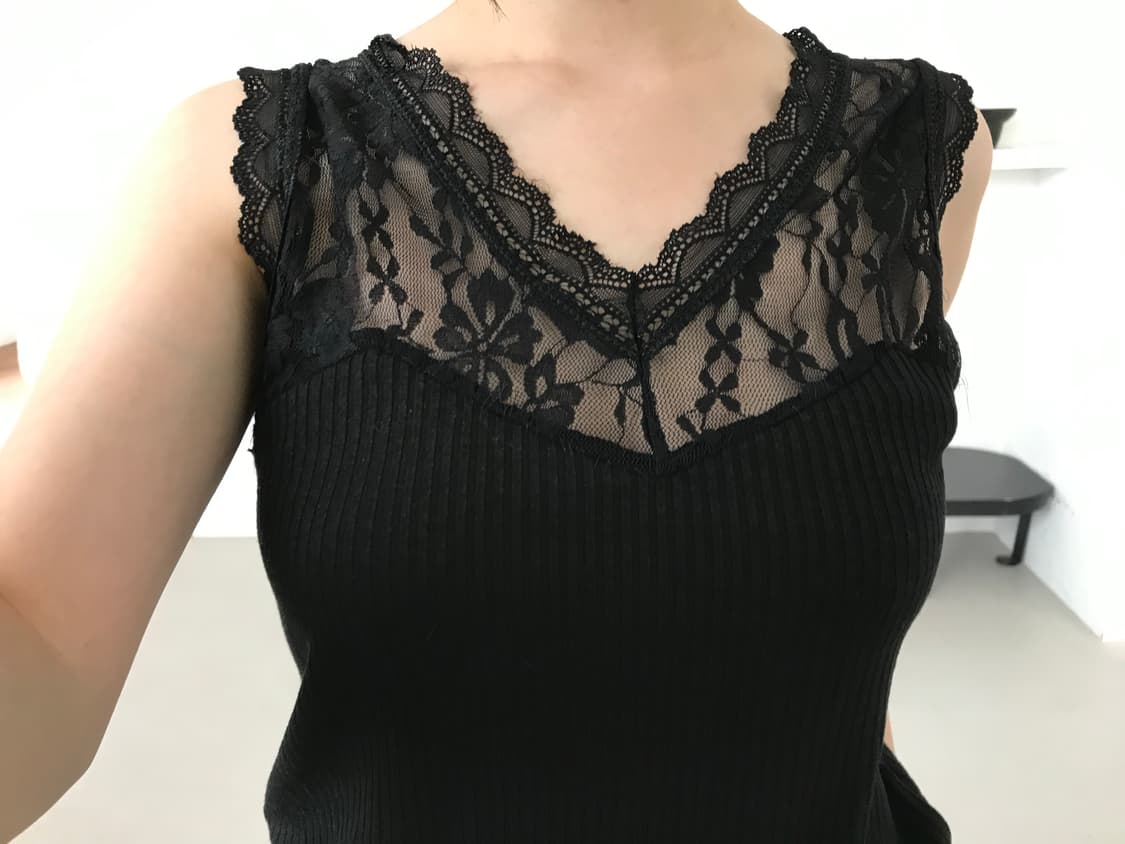 vintage lace sleeveless 상품이미지4