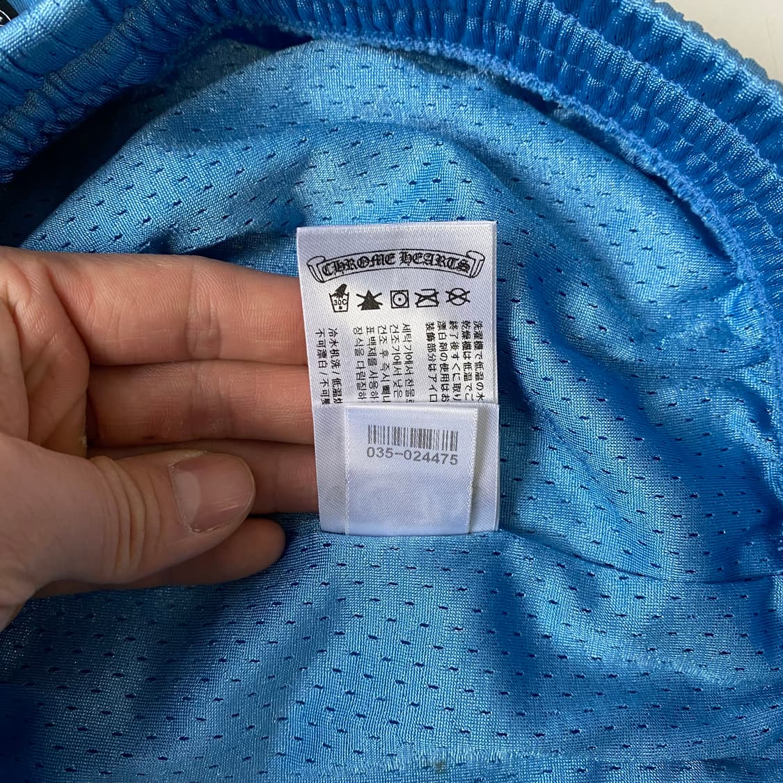 [L] 크롬하츠 메쉬 바시티 쇼츠 스카이 블루 상품이미지10