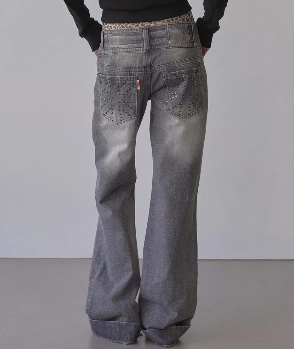 스컬프터 Union Jack Engineered Denim 그레이 상품이미지1