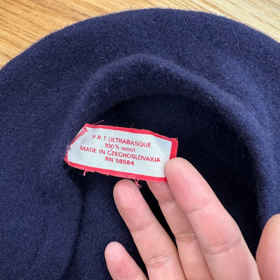 80s 체코 메이드 울 베레모   상품이미지4