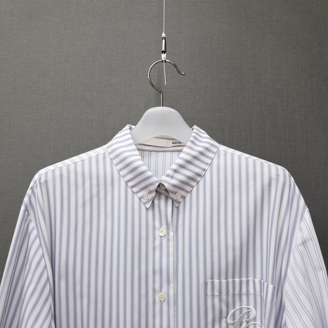 렉토 RECTO 스트라이프 셔츠형 롱 원피스 F사이즈 상품이미지3