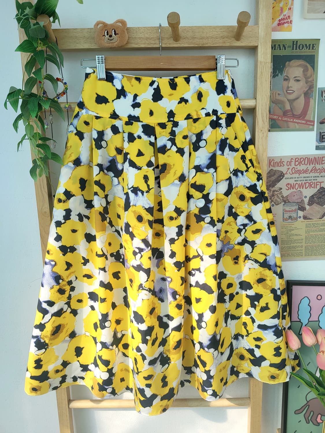 플라워 옐로우 스커트  상품이미지1