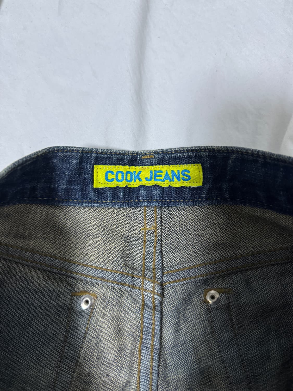 Cook jeans 워싱 플레어 데님팬츠 y2k vkei 토네이도마트 상품이미지6