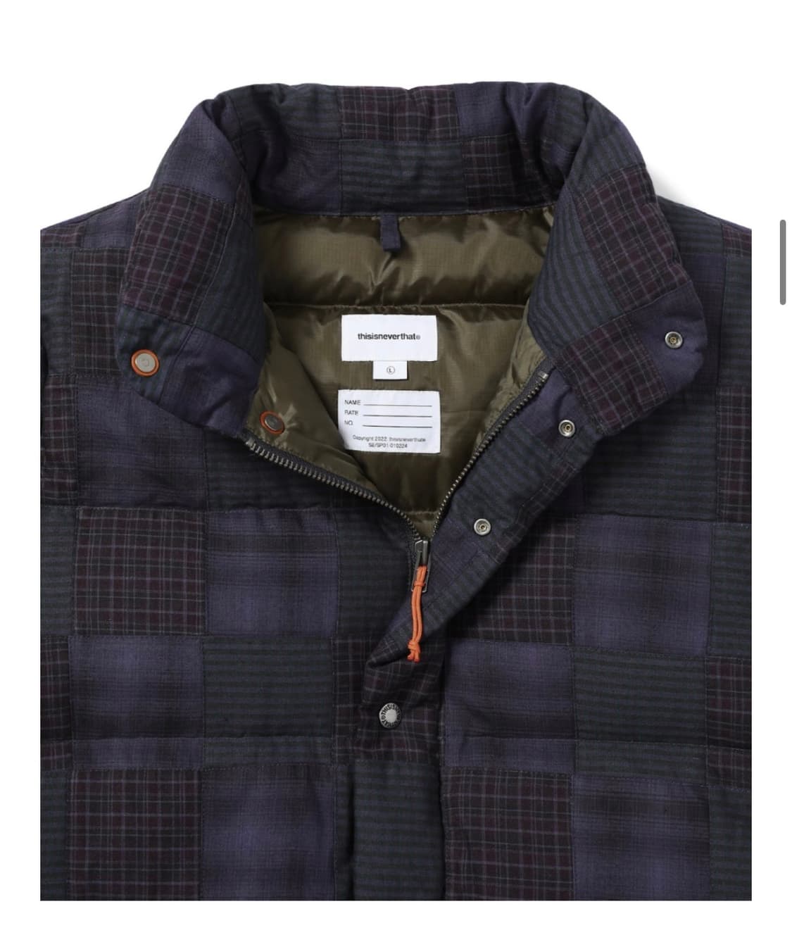 디스이즈네버댓 패치워크 다운 패딩 상품이미지3