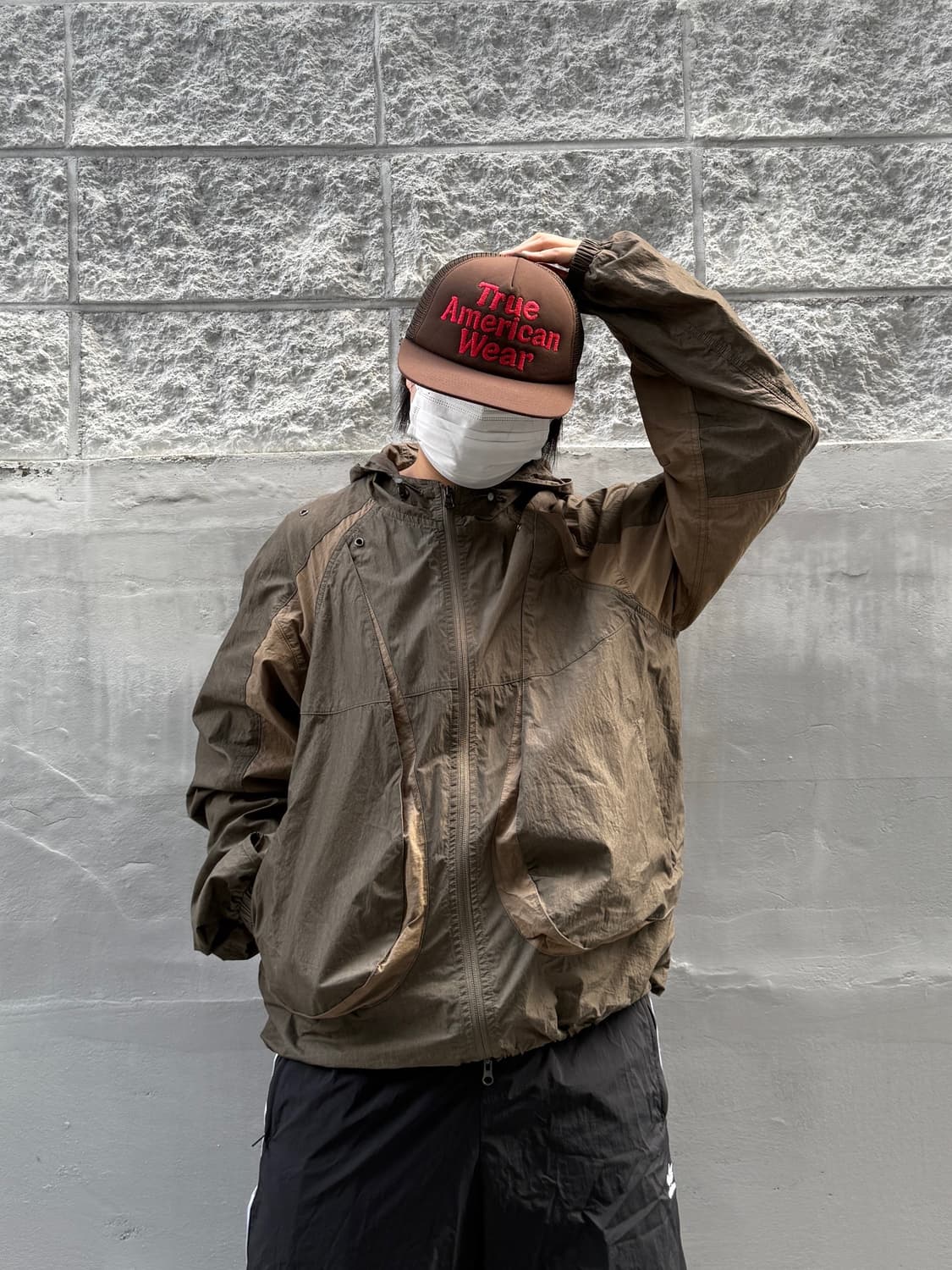 플리마켓🔥 바이커 트러커 캡 브라운 상품이미지1