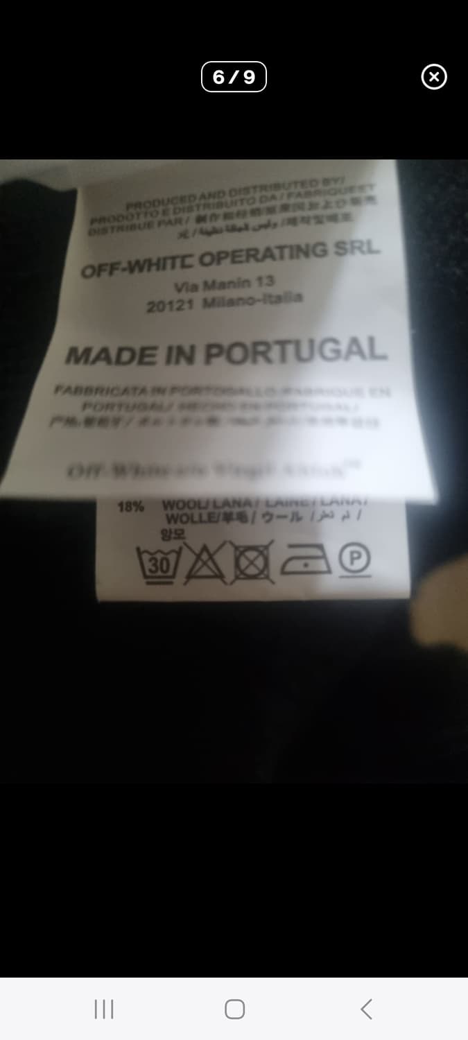 특가) OFF WHITE 모헤어 니트.    L 상품이미지6