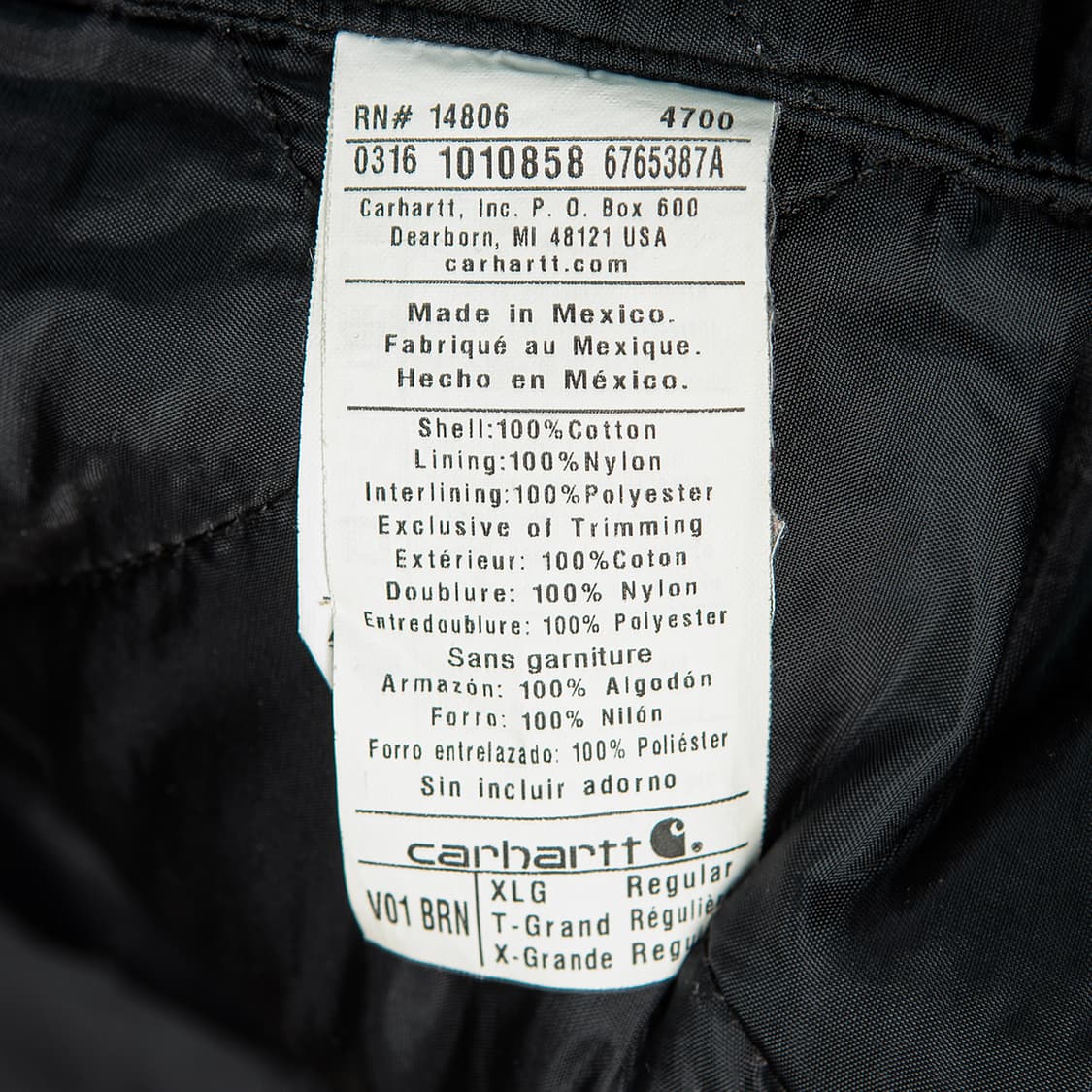 [XL] 칼하트 V01  BRN 덕캔버스 워크 베스트  상품이미지6