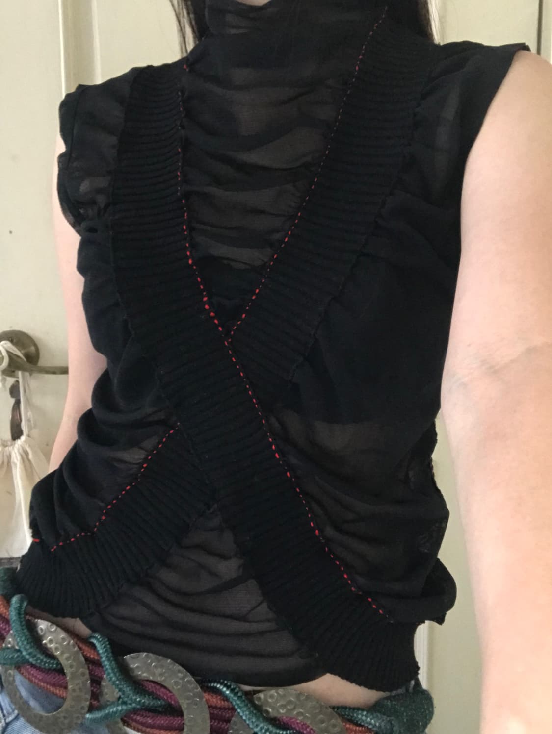 vintage mash sleeveless top 상품이미지5