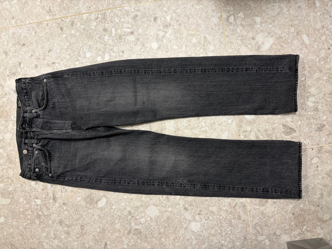 오어슬로우 스탠다드 핏 블랙 데님 팬츠 상품이미지4