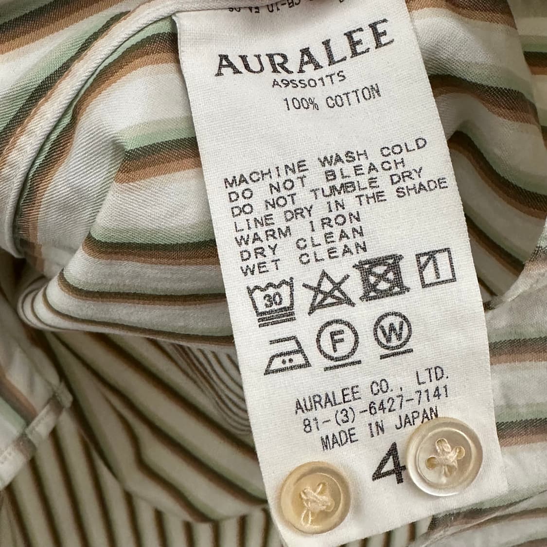 오라리 셔츠 4사이즈  상품이미지5