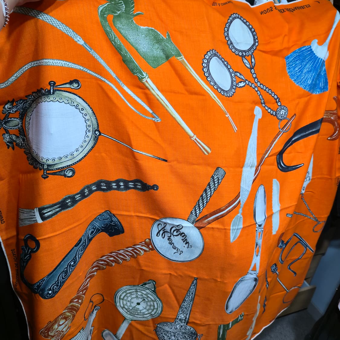 ​[정품] 에르메스(Hermès) 캐시미어 실크 혼방 자카드 스카프 -  상품이미지6