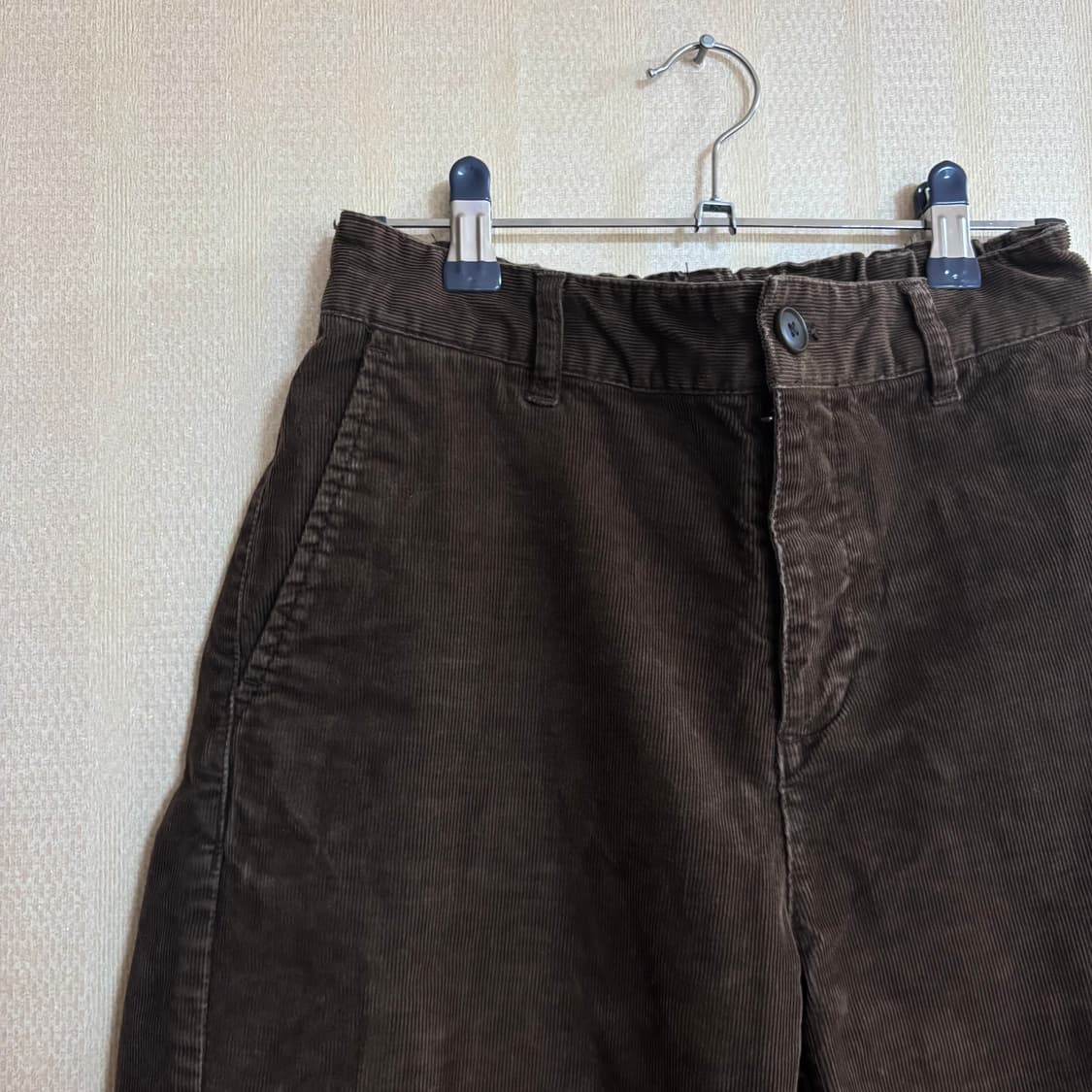 MUJI 브라운 골덴 스트레이트 팬츠 상품이미지1