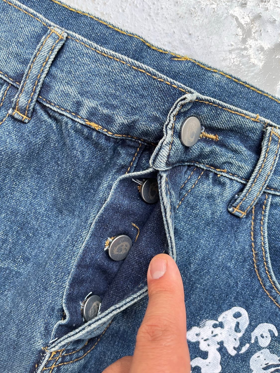 34) Vintage Flower Printing Jeans 상품이미지7