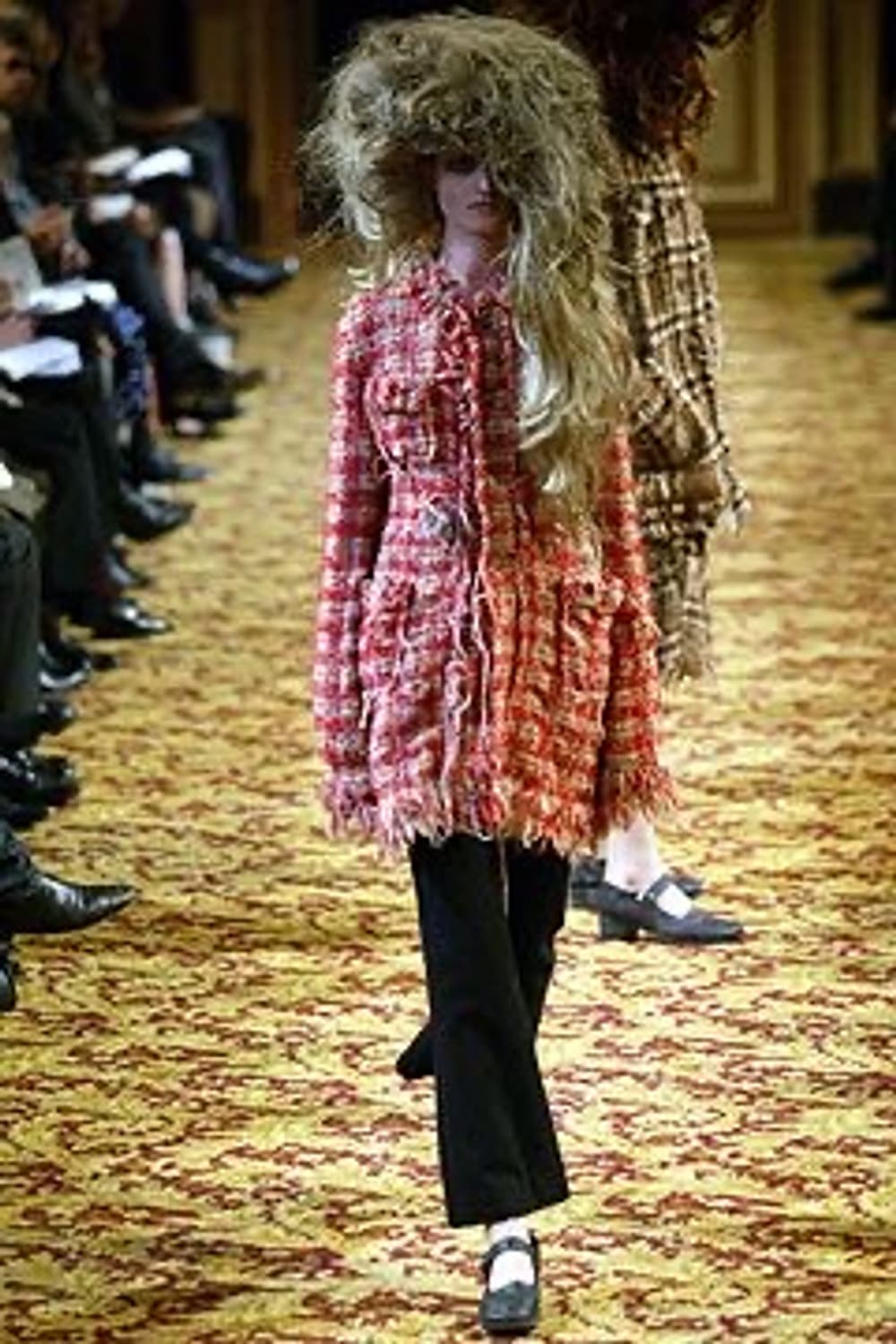 Distressed Detail Tweed Skirt 상품이미지2