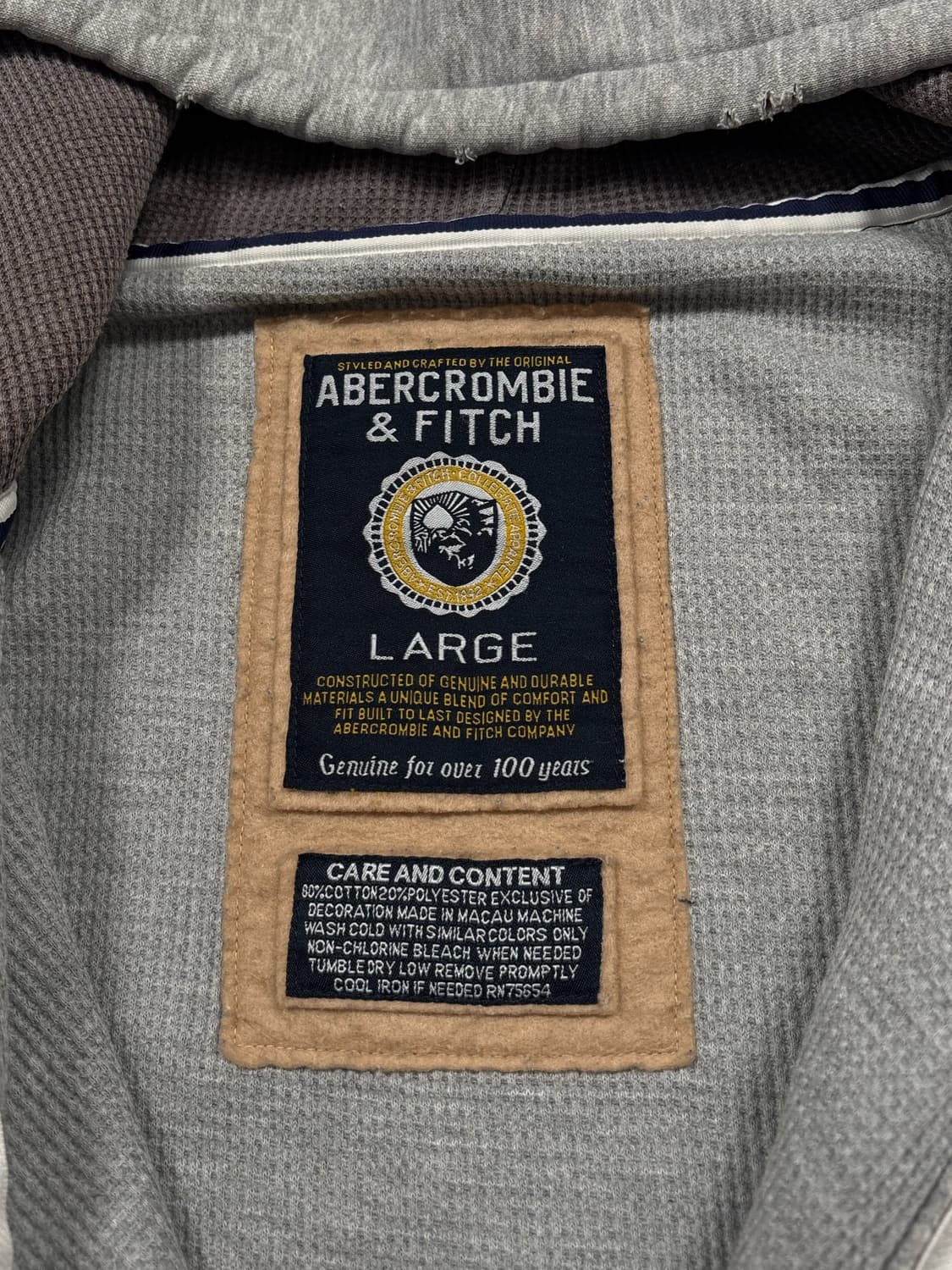 아베크롬비 그레이 후드집업 상품이미지6