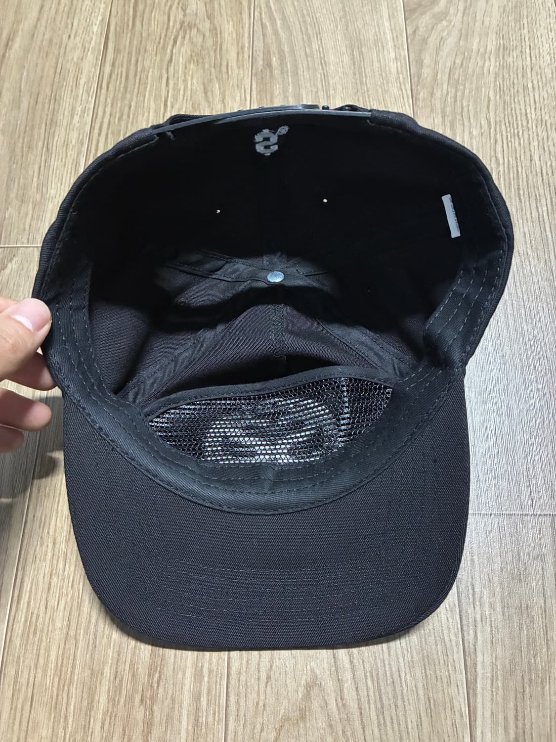 슈프림 더블 S 5 패널 캡 블랙 상품이미지3