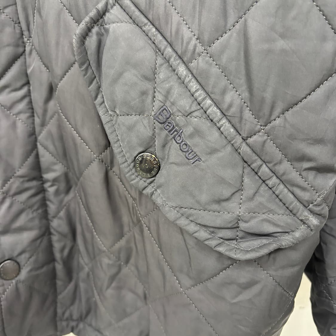 바버 블랙 퀄팅 자켓 남성L 상품이미지2