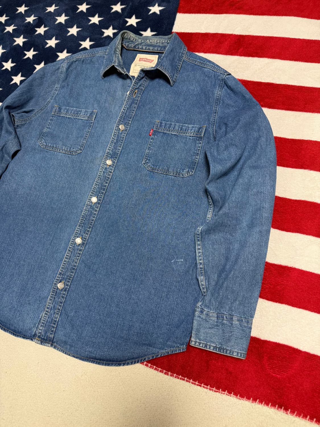 리바이스 빈티지데님셔츠 Levi’s Denim shirt [XL]워크셔츠 상품이미지3