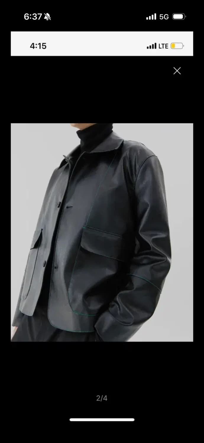 트립르센스 레더 자켓 상품이미지2