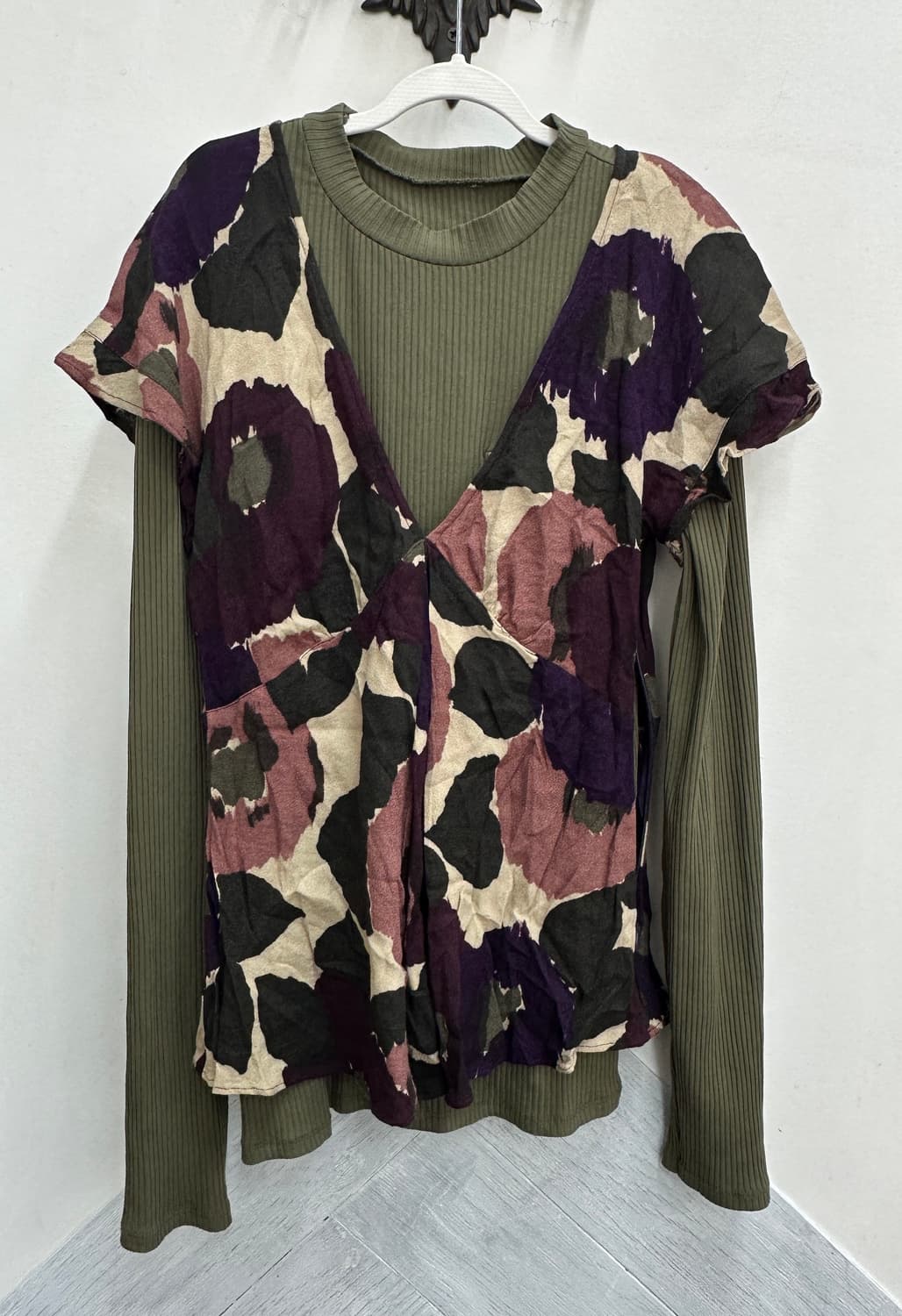 🤎하구미의 Max&co 그런지 코디세트🤎레이어드 롱 스커트 에스닉 상품이미지3