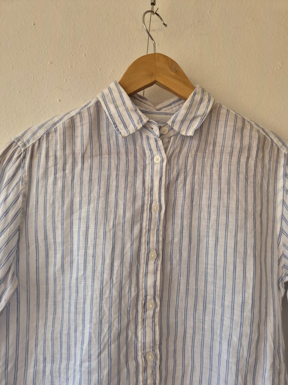 유니클로 여성 스트라이프린넨블라우스 S사이즈 상품이미지1