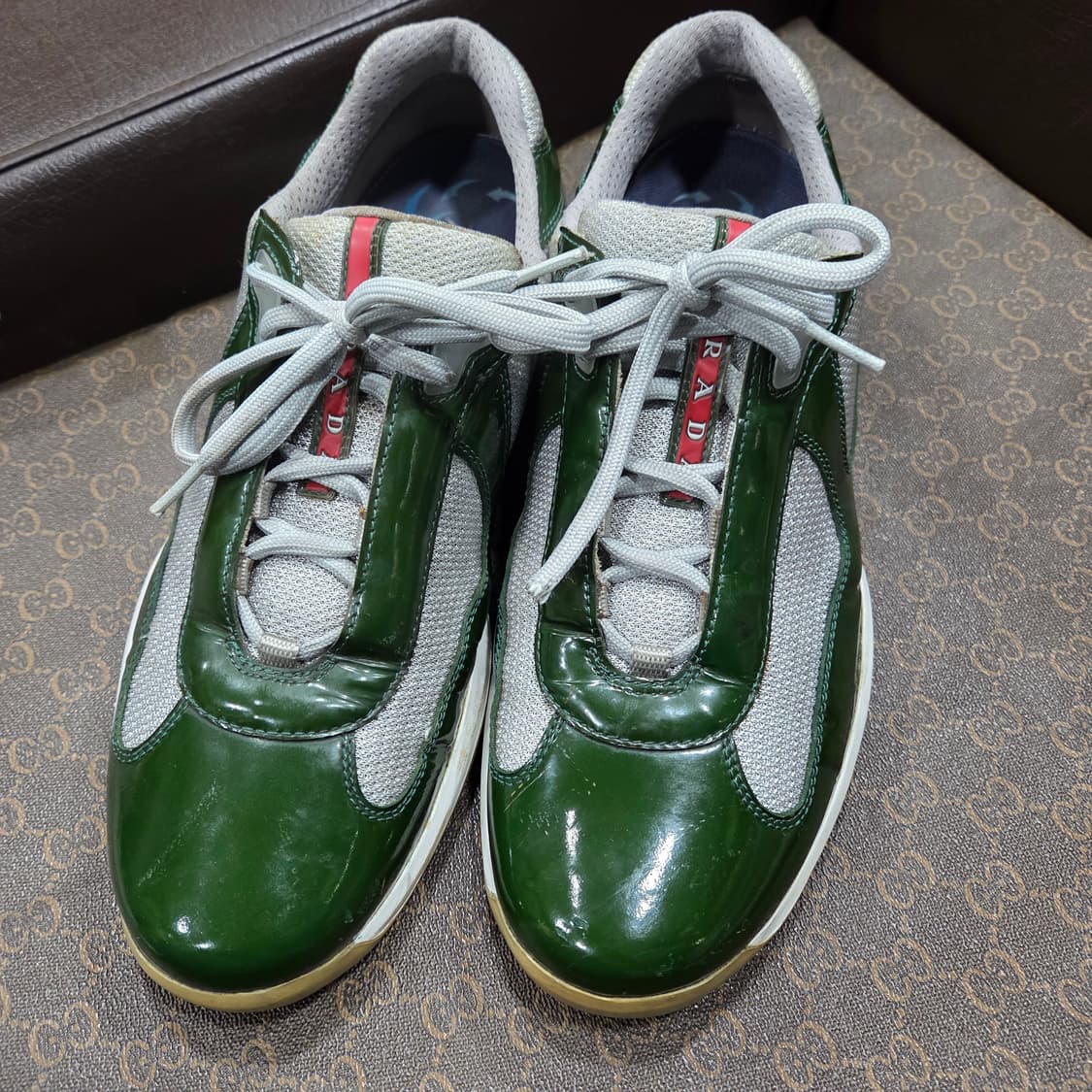 프라다 아메리카컵 그린 스니커즈 상품이미지1