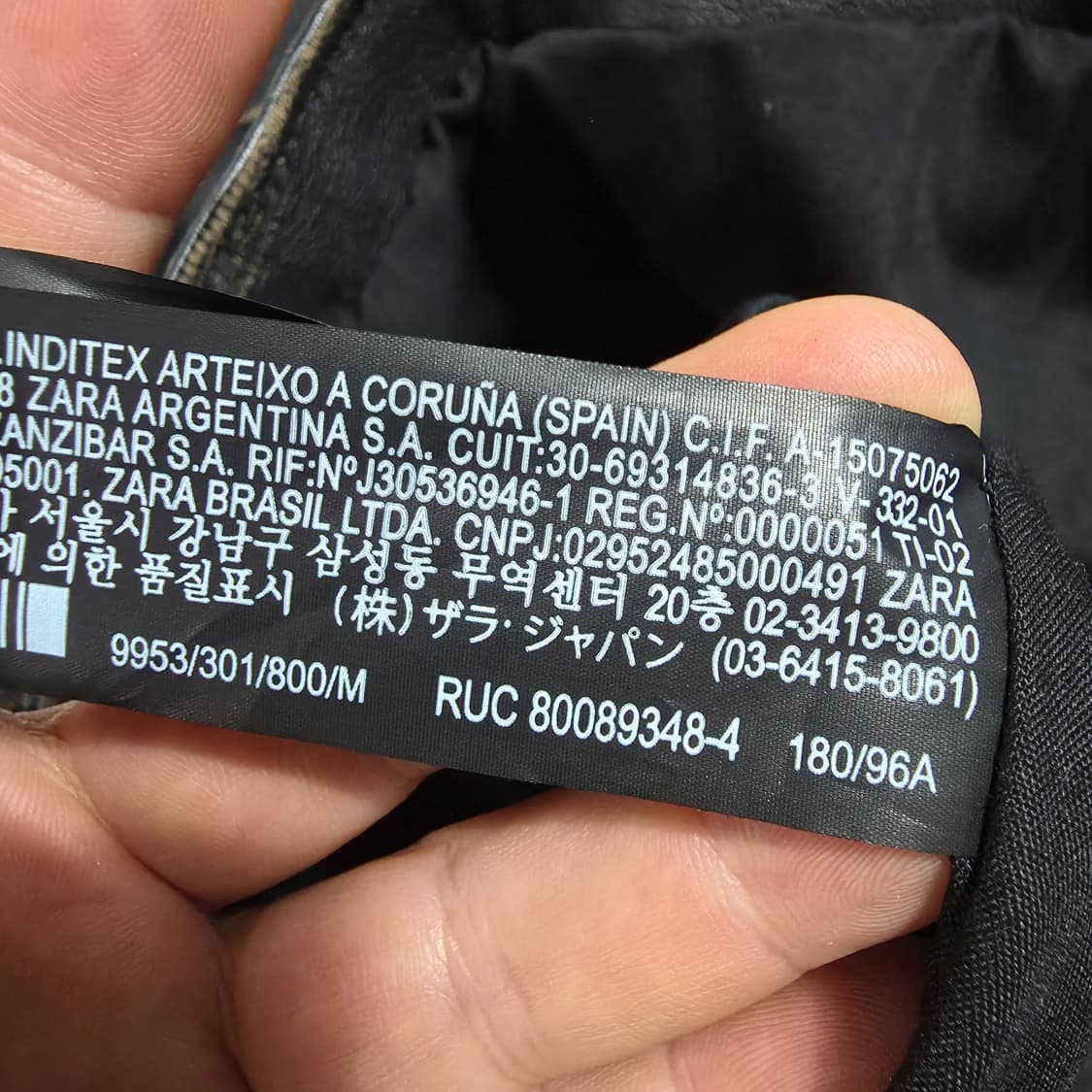 (M)자라 빈티지 워싱 램스킨 레더 라이더 자켓 상품이미지5