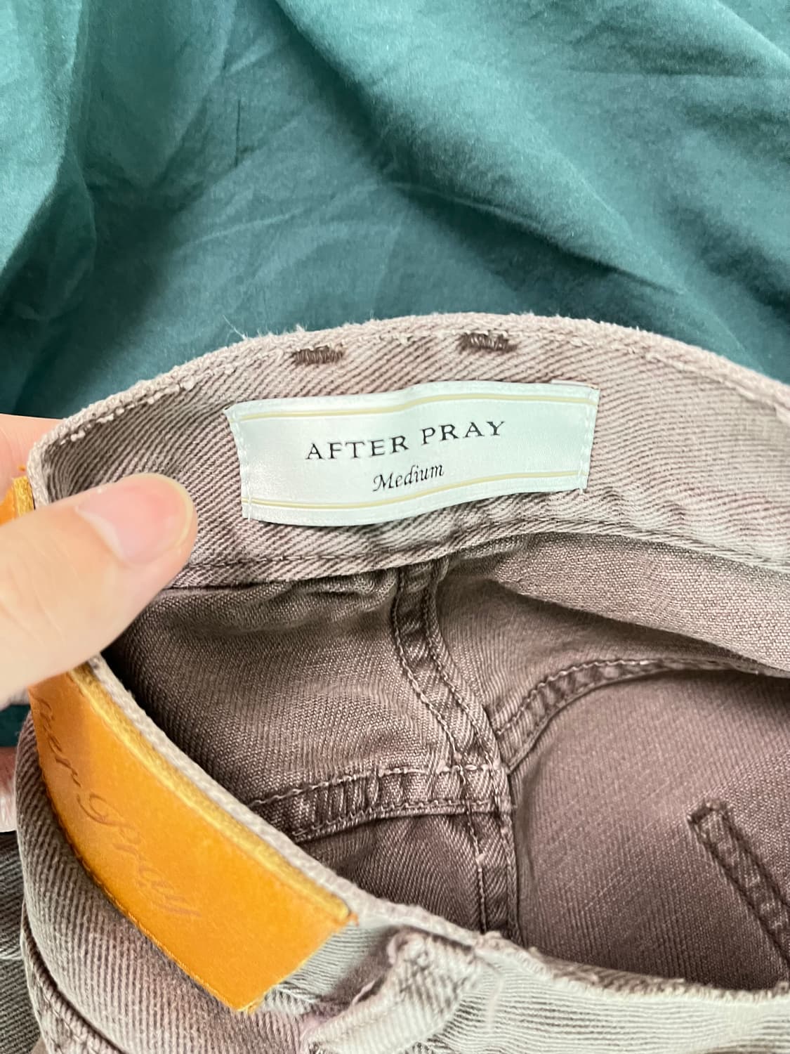 애프터 프레이 와이드 슬래시 데님 그레이프 상품이미지5