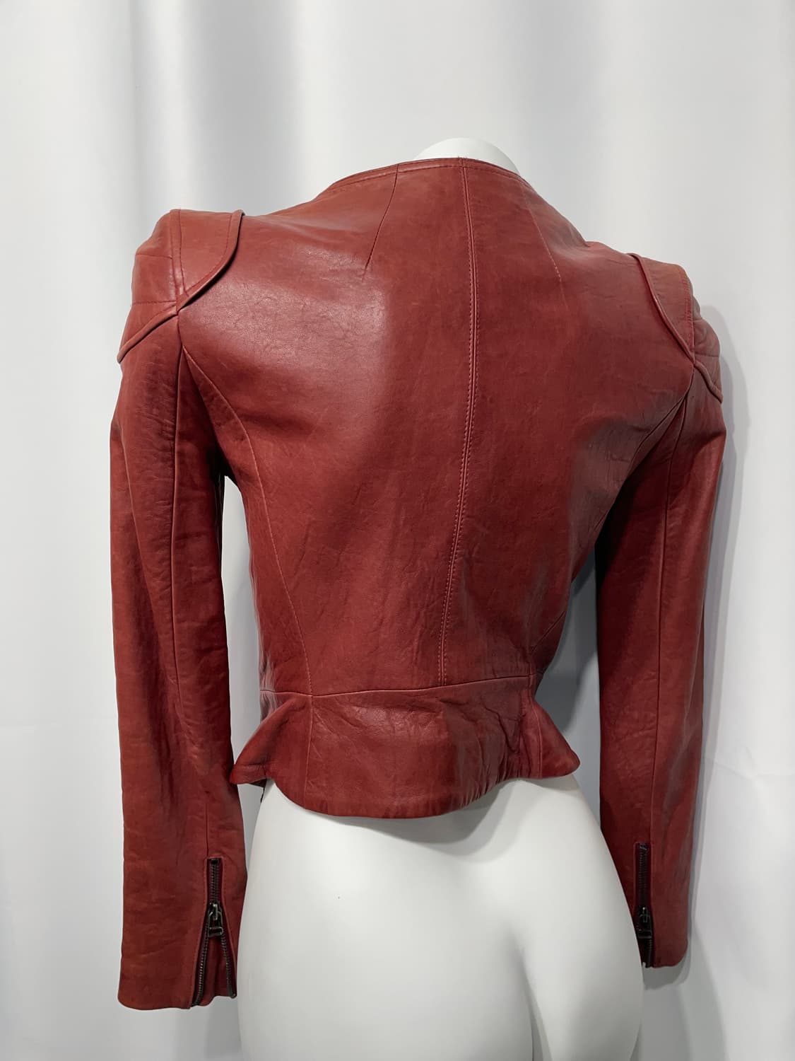 🎸레드 숄더 디테일 레더 자켓🎸 상품이미지6