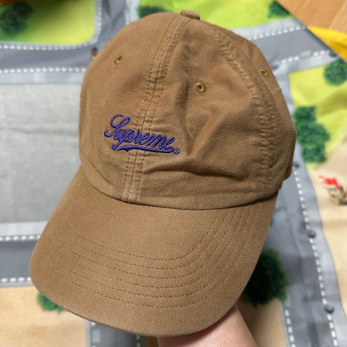 슈프림 라이트웨이트 몰스킨 6-패널 브라운 - 24SS 상품이미지1