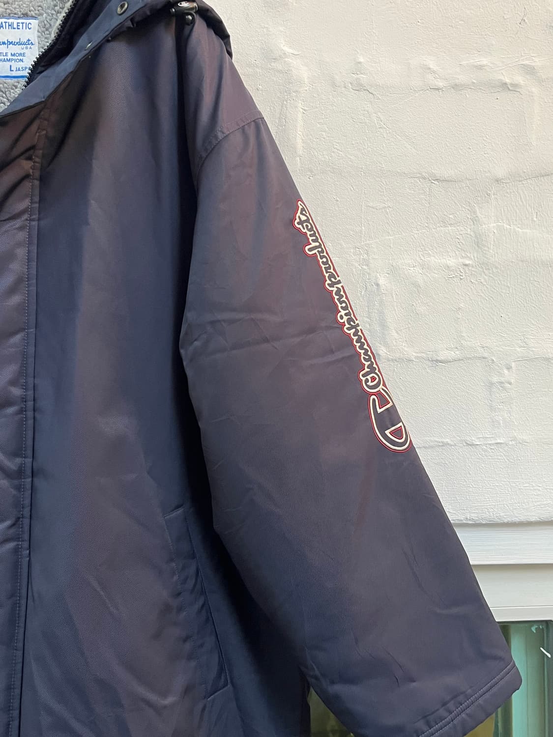 Champion 빈티지 빅로고 코치 코트 돕바 L 상품이미지3