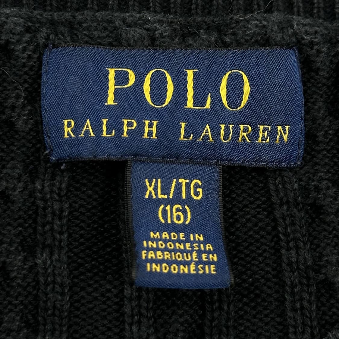 폴로 랄프로렌 포니 걸즈 블랙 가디건 (실측 XS 여성추천) 상품이미지5