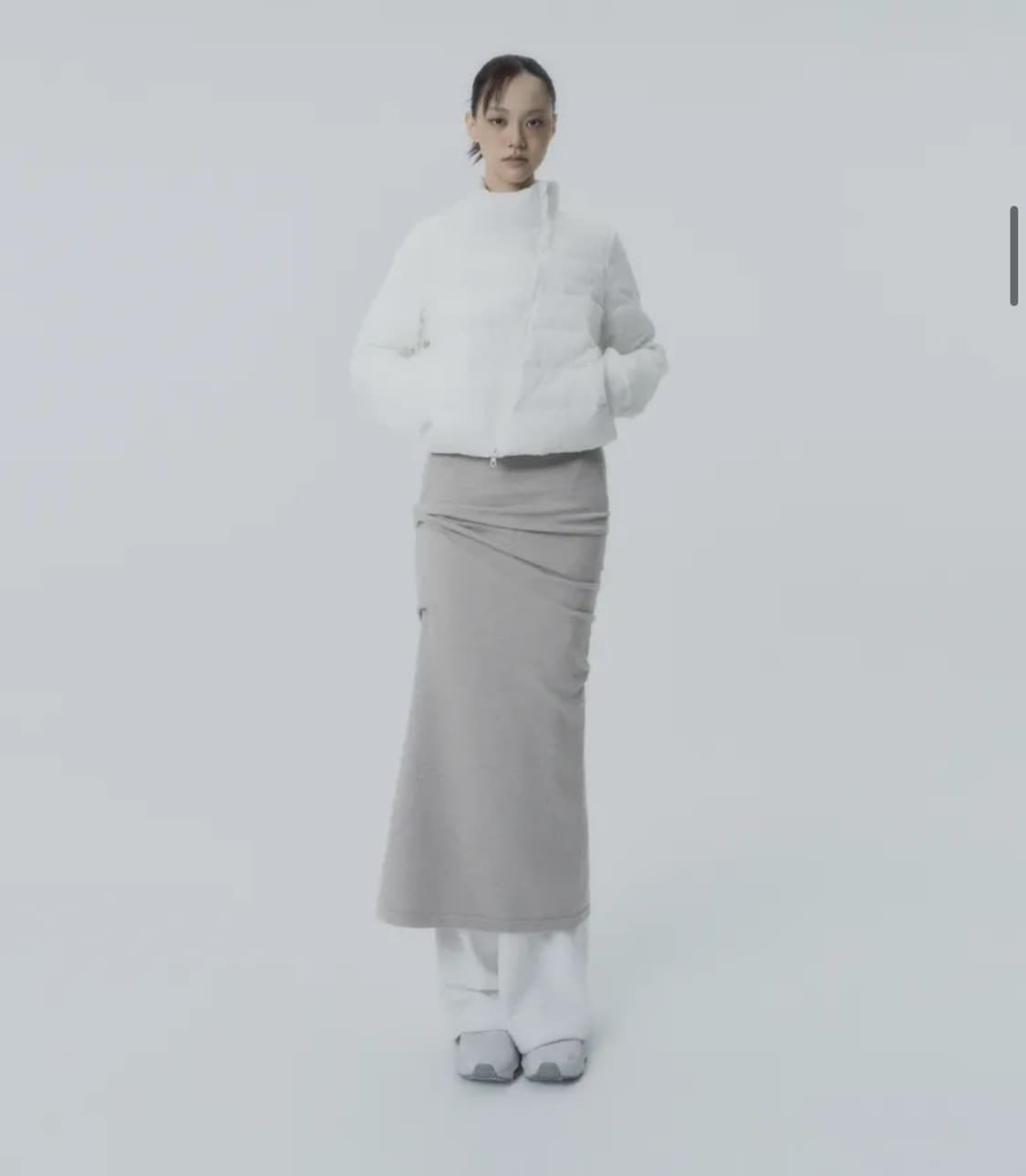 Ojos i:e Air Padded Jacket Off White 2 상품이미지2