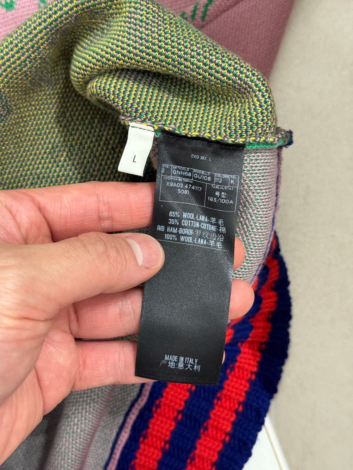 구찌 GUCCI SKULL AND FLOWER JACQUARD WOOL  상품이미지7