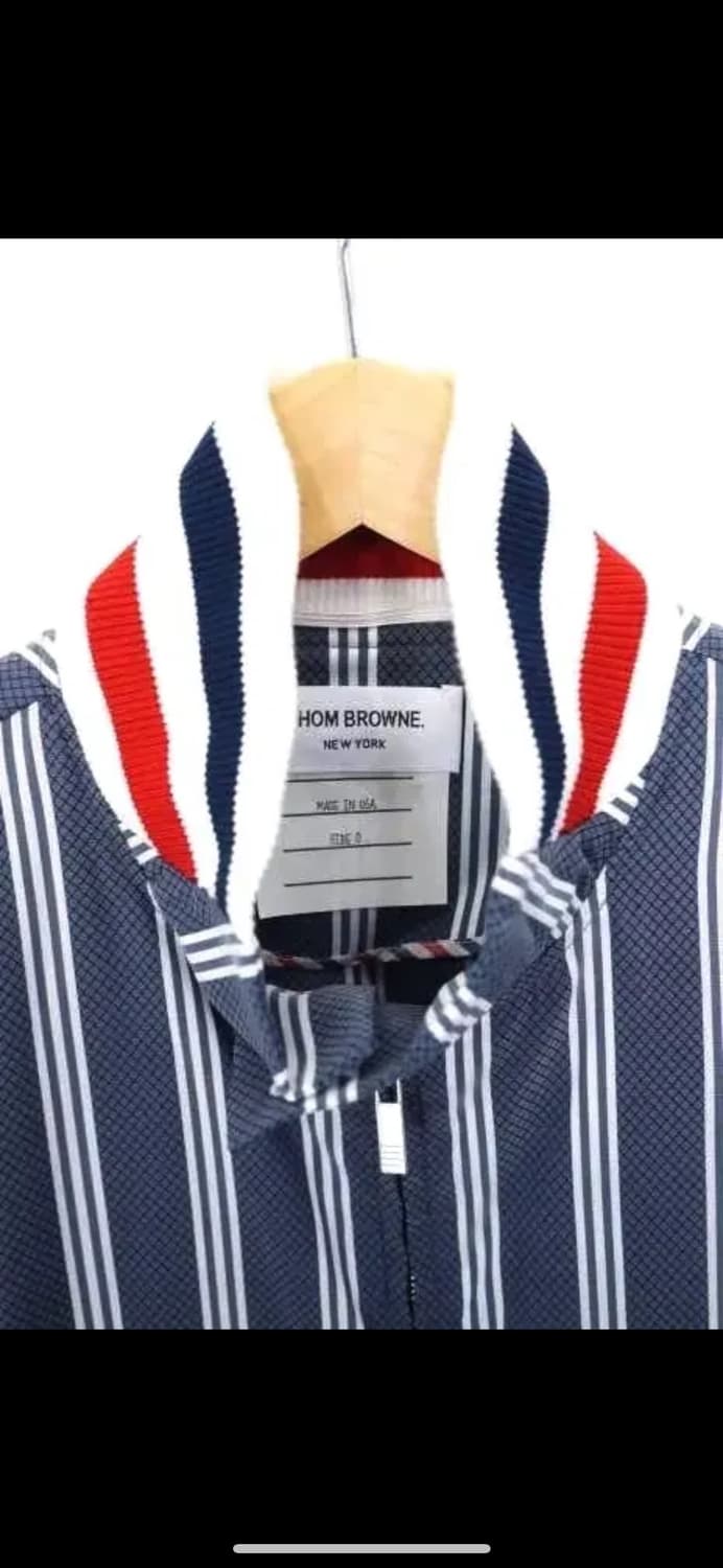 톰브라운 스트라이프 집업 자켓 블루종 정품 상품이미지3