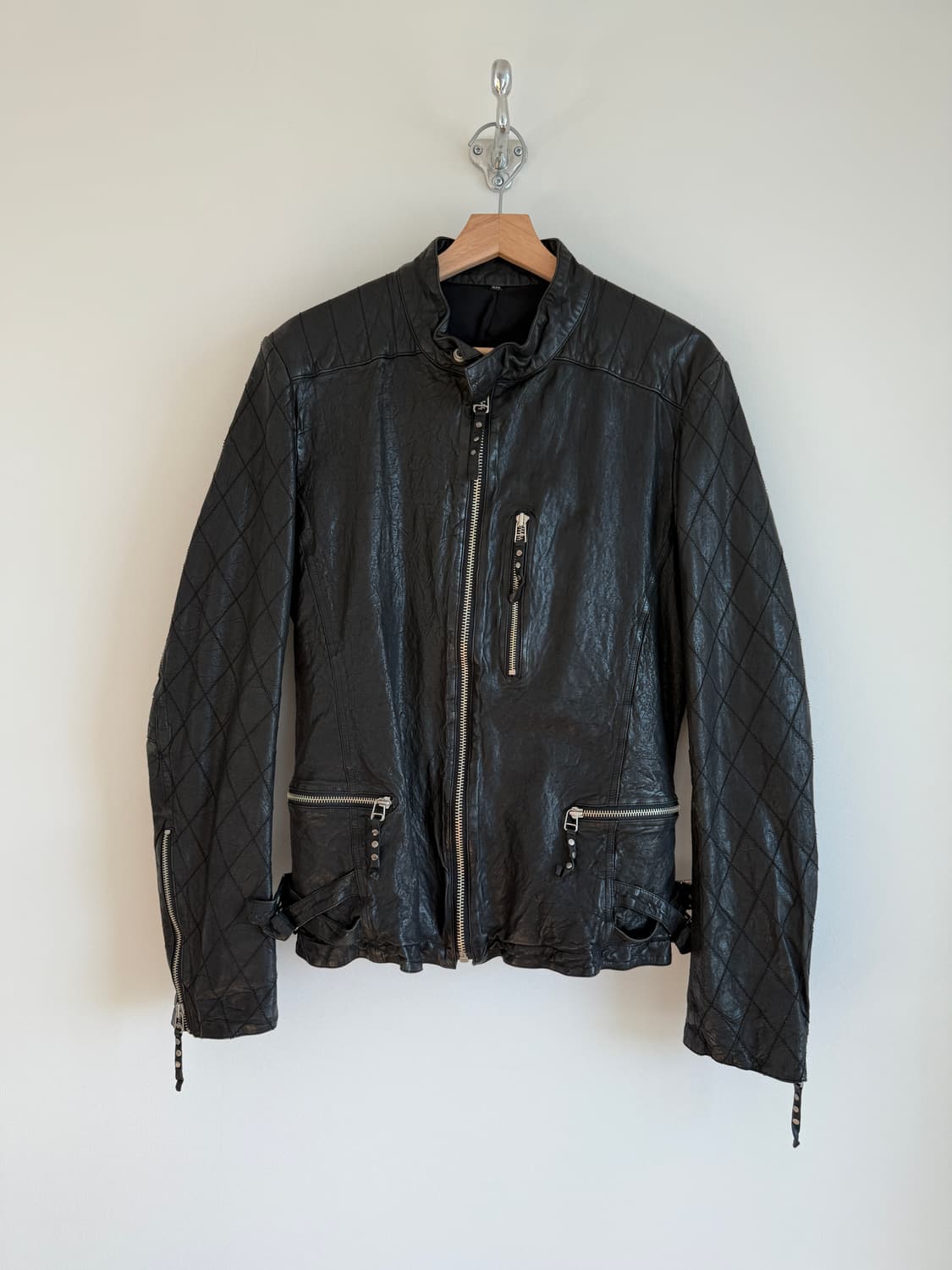 Pre owned 램스킨 레더자켓 상품이미지1