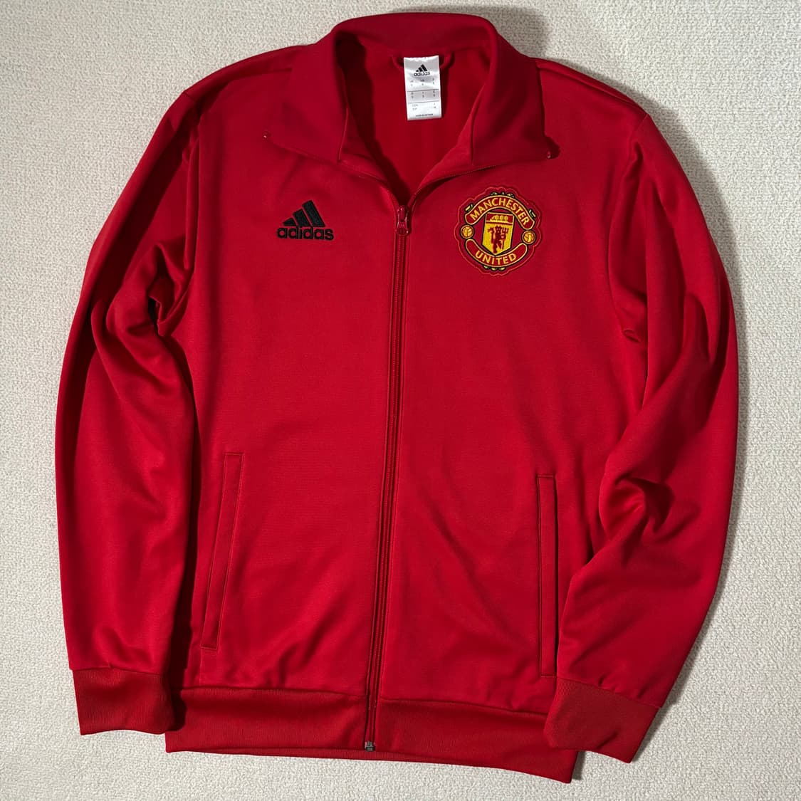 아디다스 맨체스터 유나이티드 맨유 레드 빨검 로고 져지 상품이미지3