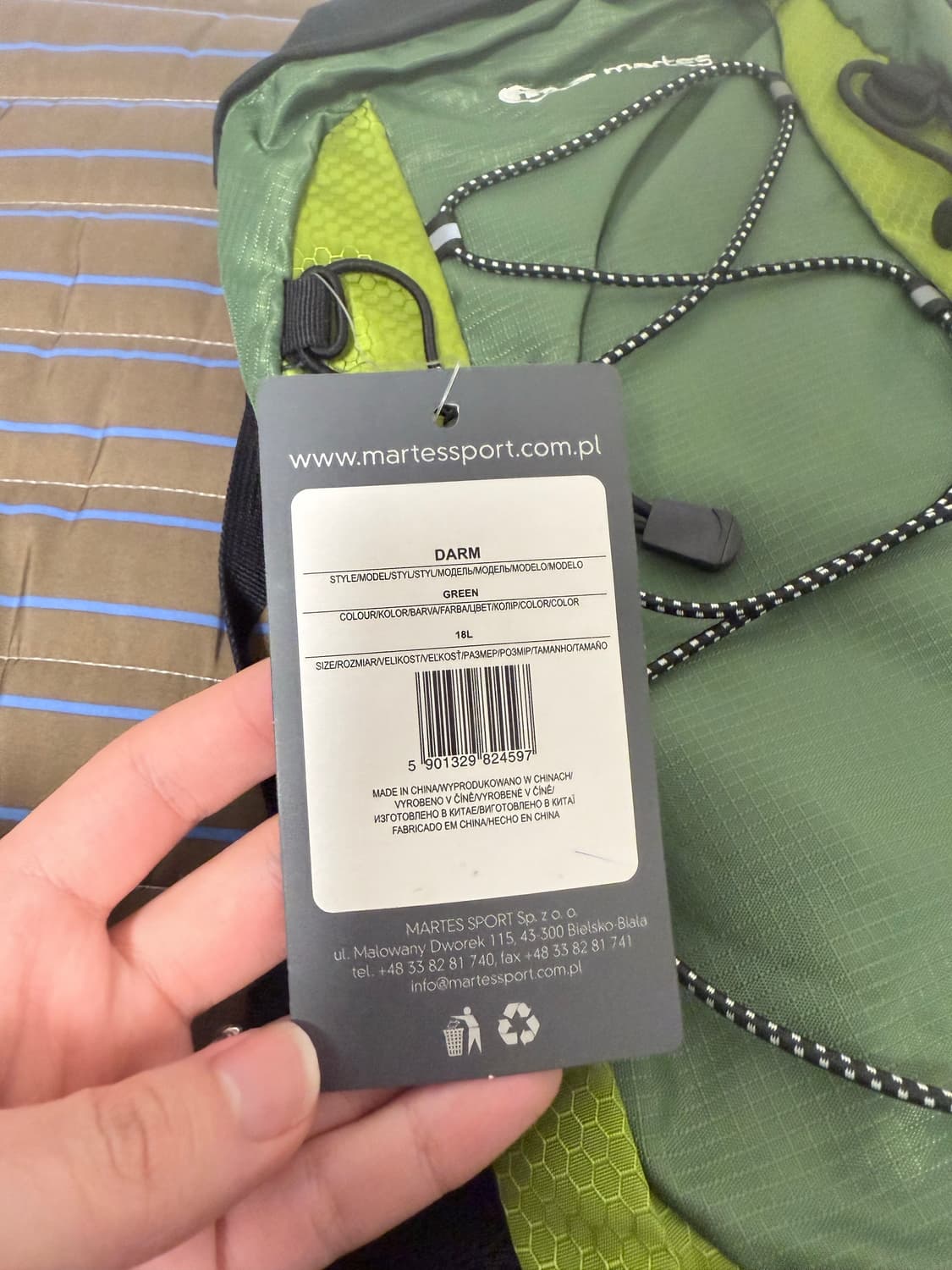 Martes 올리브색 등산가방 상품이미지3