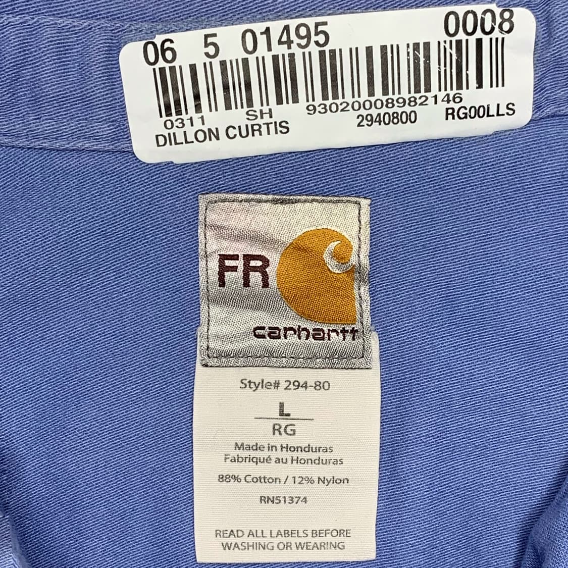 [L] 칼하트 FR 헤비코튼 워크셔츠 상품이미지4