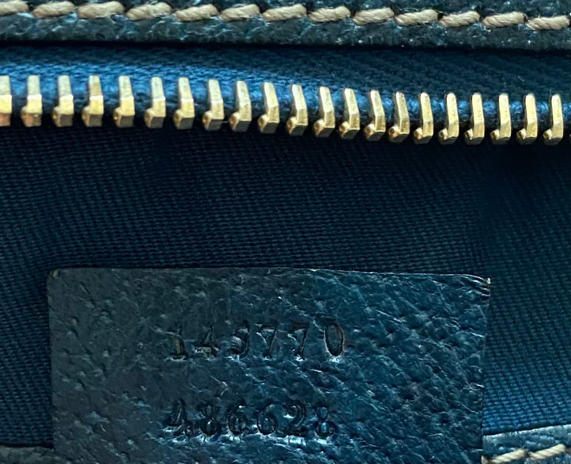 [구찌(Gucci)]블루 모노그램 캔버스 레더 트림 핸드백(정품) 상품이미지9