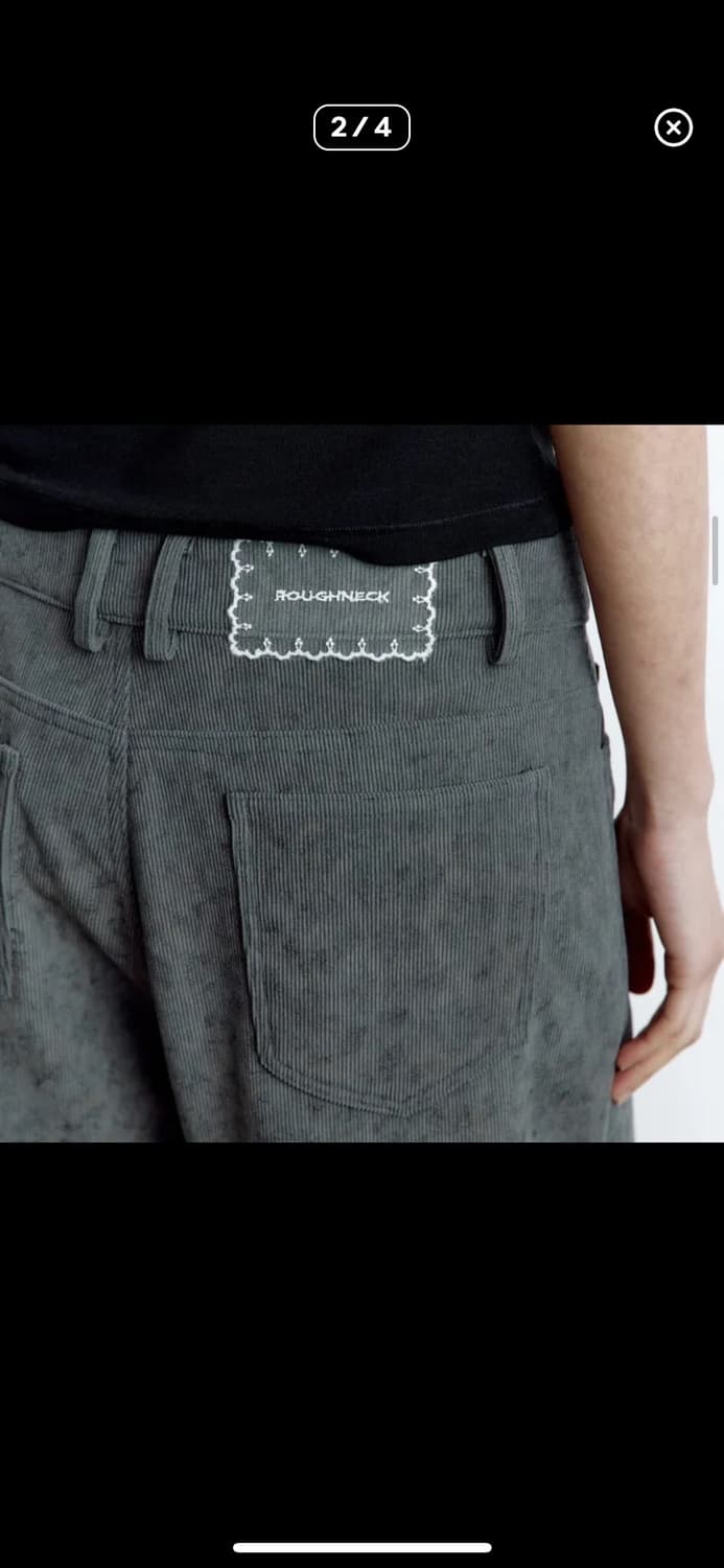 러프넥 레오파드 와이드 팬츠 상품이미지2