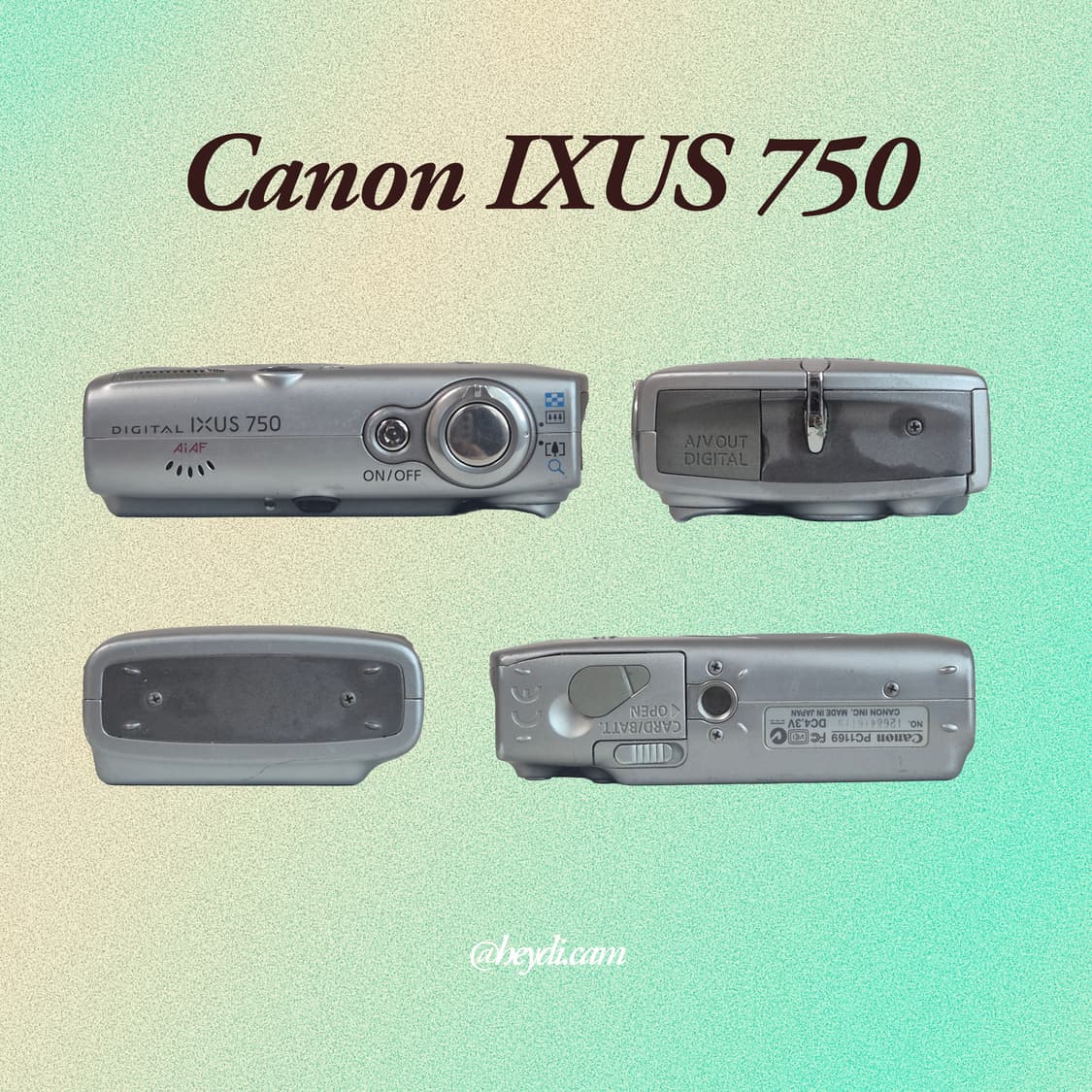 (아일릿 원희) 캐논 ixus750 IXY700 실버 상품이미지3