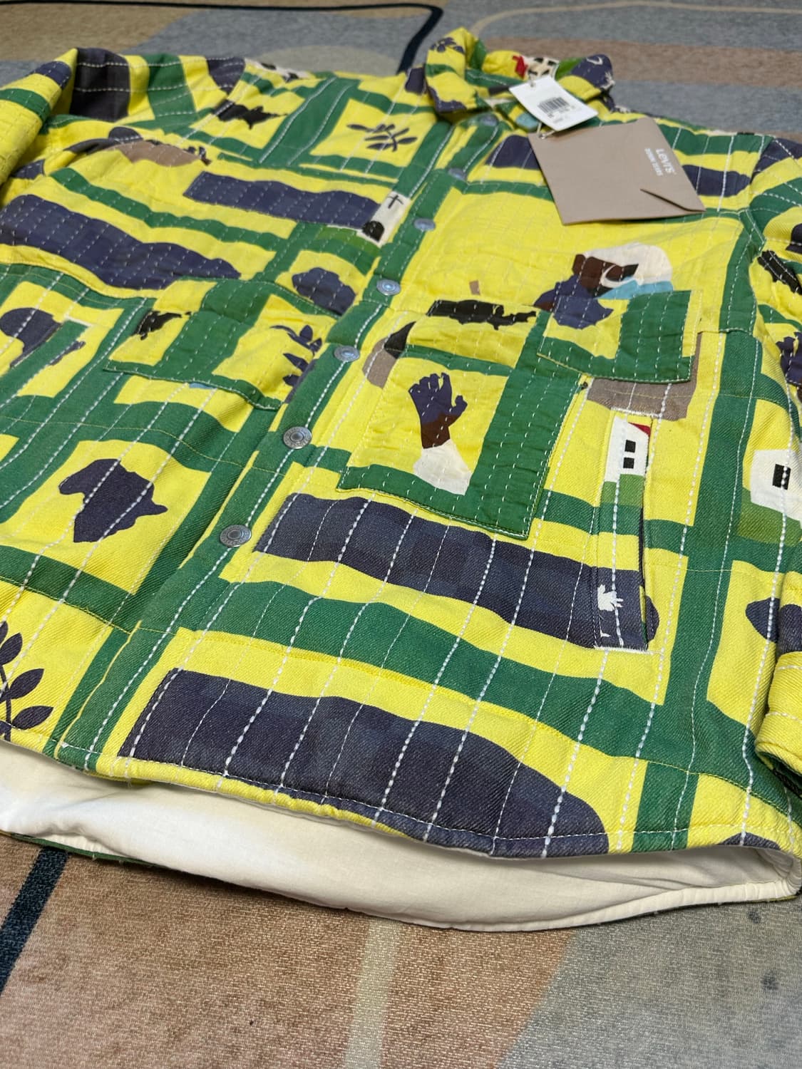 [레어] 리바이스 x 데님 티어스 시즌2 퀼티드 자켓 상품이미지2