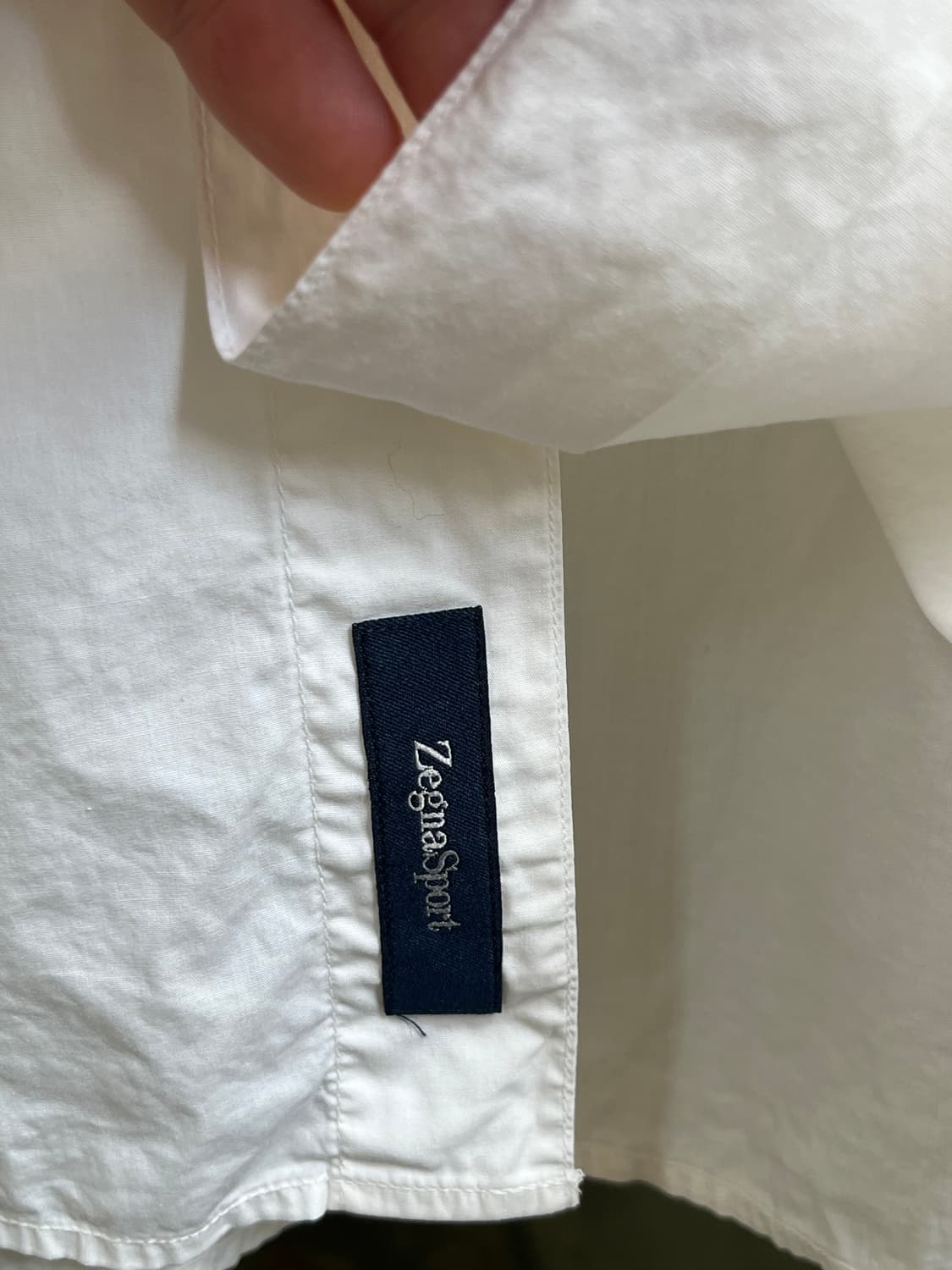 Zegna 제냐 스포츠 오버사이즈 러플 셔츠 L 상품이미지4