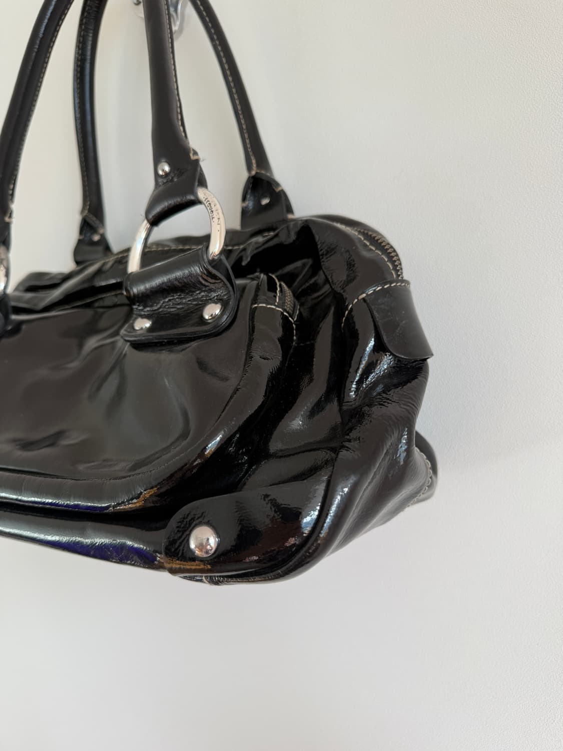 SEQUOIA 에나멜 레더 보스톤 숄더백 상품이미지3