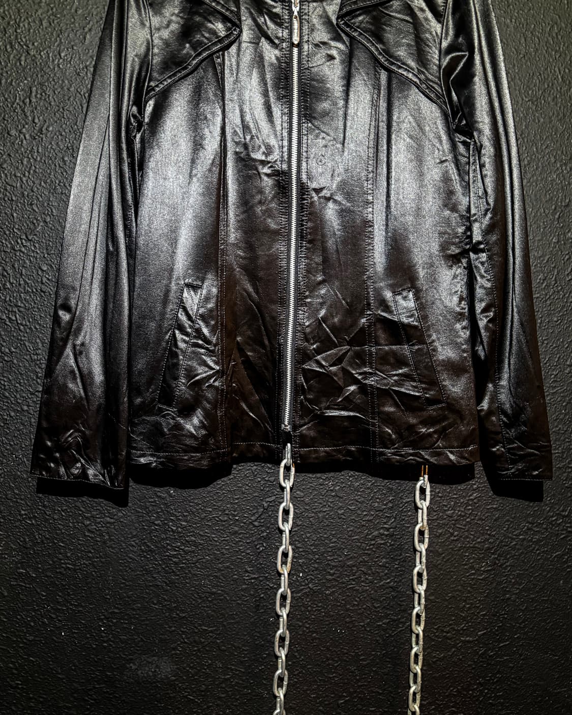 Nylon Gloss Zip Jacket  상품이미지3