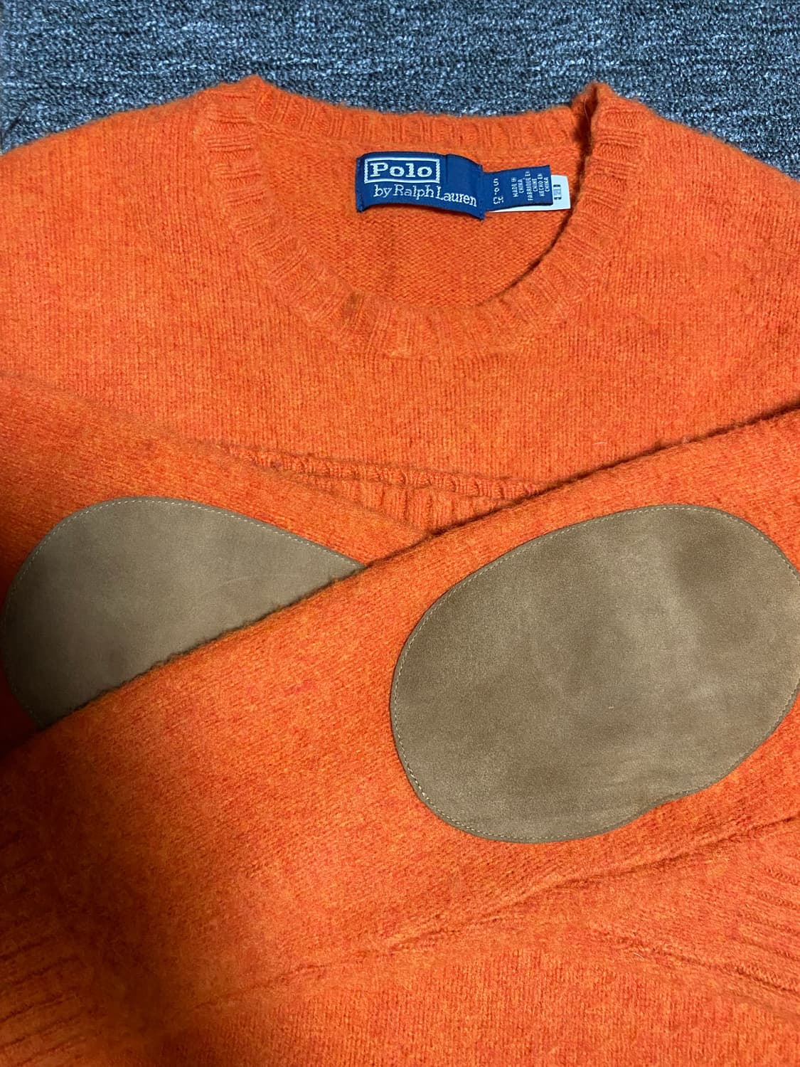 [반값이하급처] 폴로 최신QR 울캐시미어 엘보 패치 니트 상품이미지2