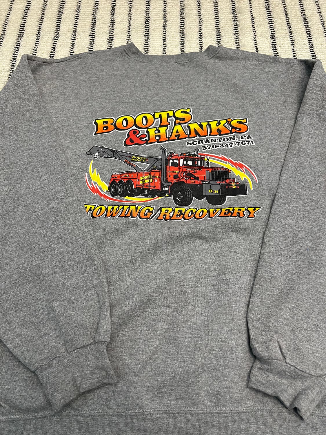 져지스 프린팅 그레이 맨투맨 상품이미지2